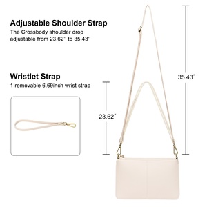 Bolso Bandolera Impermeable de PU para <span class=keywords><strong>Mujer</strong></span> 2026, Estilo Casual Europeo Americano, con Bolsillo para Teléfono Móvil y Cadena, para Invierno - Product Image 5