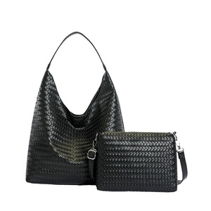 Sac isotherme pliable et résistant en cuir, jute et nylon, imperméable, avec filet, pour courses, plage et vin, extra large, mini sac fourre-tout - Product Image 1
