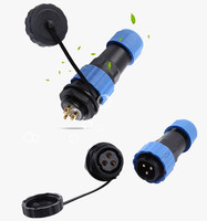 Connecteur étanche IP68 SD28 2-26 broches, prise d'alimentation aviation, montage sur panneau, à visser, sans soudure, pour éclairage LED extérieur