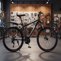 Vélo de montagne en acier de 24 pouces du fabricant pour adultes jeunes disque à vitesse variable livraison gratuite pour les étudiants amateurs de course