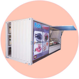 Modern Luxury 20ft Shipping Container with Kitchen <b>Prefab</b> <b>House</b> Booth for Outdoor Cafe Kiosk Pop-Up Shop Coffee Bar - Product Image 3