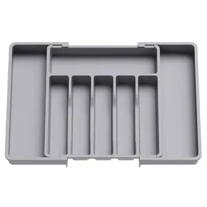 Erweiterbare Besteck Schublade Organizer Tablett Kunststoff Besteck Organizer in Schublade Utensil Organizer