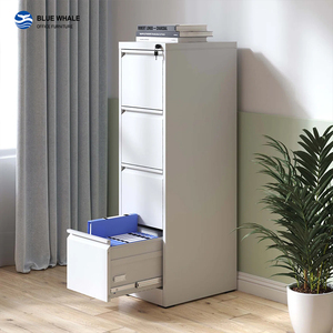 Armoire <span class=keywords><strong>de</strong></span> classement verticale en acier à 4 tiroirs avec serrure, <span class=keywords><strong>d</strong></span>émontable et assemblable, pour cartes et <span class=keywords><strong>dossiers</strong></span> - Product Image 2