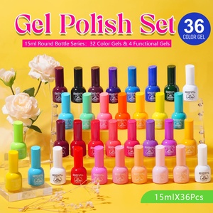Ensemble de vernis à ongles en gel 36 couleurs 15 ml, vernis UV LED longue durée pour soins des ongles en salon, manucure - Product Image 3