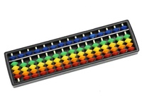 Boulier en plastique 15 chiffres outil d'arithmétique pour enfants apprendre les maths 5 perles boulier Mental aide traditionnelle caculation jouets cadeaux