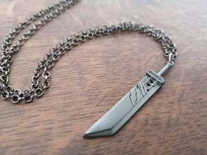 Collana con Ciondolo Spada Buster di Cloud da Final Fantasy VII Remake in Argento Sterling 925 - Product Image 3