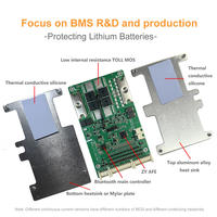 Sistema de Gestión de Baterías YuBo Balance BMS 6S-20S LiFePO4 Li-ion 40A 50A 60A 80A 100A con Placa PCB de Aluminio FR4