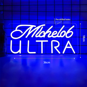 Venta al por mayor Led logo Light DONT OVER THINK SHIT Letrero de neón Michelob Ultra Wedding Dropshipping Letrero de neón para la decoración del hogar del dormitorio - Product Image 4