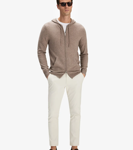 <span class=keywords><strong>Felpa</strong></span> con Cappuccio <span class=keywords><strong>Oversize</strong></span> in Lana Merino e Cashmere, Personalizzata, Sostenibile ed Ecologica, con Doppia Cerniera, per Uomo - Product Image 4
