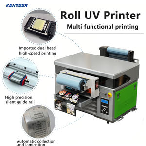 ケンティア新型自動多機能UVフラットベッドプリンターXp600ラベルプリンターロールツーロールハイブリッドUVロールツーロールフラットベッドプリンター - Product Image 5