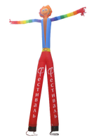 Poupée gonflable publicitaire de clown de 8 m pour événements sportifs et promotions, avec kits de réparation et souffleur inclus