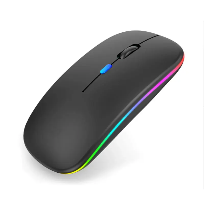 Wireless 2.4G Optical Mouse Rechargeable Slim 7 RGB Gaming Mouse Backlight Micro USB Mice For Laptop Windows Computer