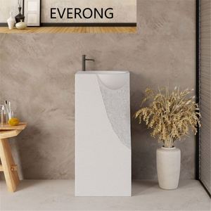 <span class=keywords><strong>Lavabo</strong></span> su Piedistallo in Marmo Artificiale Personalizzabile, Design Artistico Fatto a Mano per Decorazione Bagno di Hotel e Ville - Product Image 2