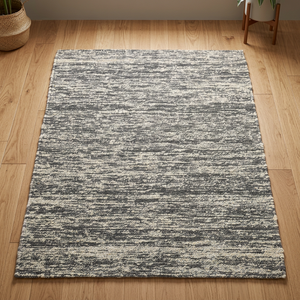 Tejido a Mano de Lana y Algodón, Diseño de Burbujas, Color Crema, Rectangular, Estilo Moderno, Tejido Plano, Patrón a Rayas, Grosor Delgado, Ecológico - Product Image 6