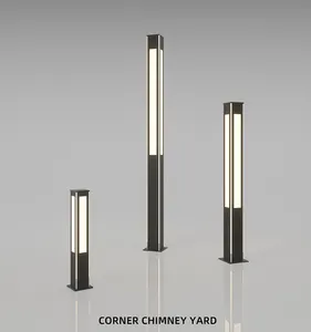 Moderno giardino esterno LED luce solare IP65 impermeabile palo della luce per batteria per le strade decorazioni stradali