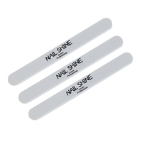Vente en gros de limes à ongles droites pour manucure, polissoirs à ongles, avec logo personnalisé, pour usage en salon