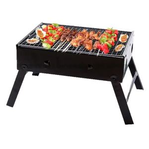 גריל ברביקיו מקצועי מיני נייד לקמפינג חיצוני, ברזל שחור מצופה כרום, תנור מתקפל, גריל פחמים עם דליפת חמצן - Product Image 5