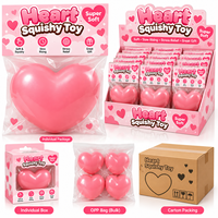 Jouet en forme de cœur, jouet sensoriel à presser, doux, à remontée lente, anti-stress, pour enfants et adultes, cadeau de la Saint-Valentin