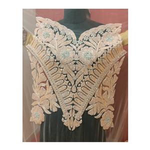 Women's <b>Top</b>-Grade Hand Embroidered Beaded Blouse Knitted Fabric Highest Quality Party Wear at Wholesale Export Price - Product Image 1