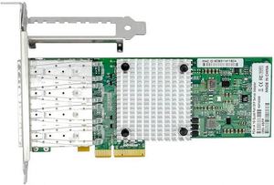 <span class=keywords><strong>Tarjeta</strong></span> de Red Ethernet Interna para Escritorio con Chipset I350AM4 I350-F4 PCI-E X4, Cuatro Ranuras SFP, Adaptador Controlador NIC - Product Image 2