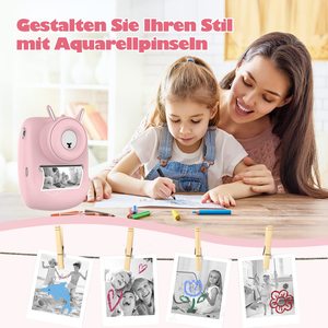 Fotocamera per Bambini, 30MP Fotocamera Istantanea WiFi 1080P Selfie Digitale con Schermo da 2,4 Pollici e Scheda TF da 32GB, Regalo per - Product Image 4
