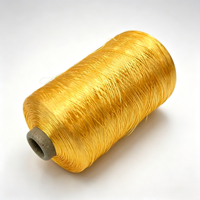 Glanzend Goud 100% Viscose Rayon Filament 300D voor Borduren, Naaiwerk, Premium Kleding, Huistextiel