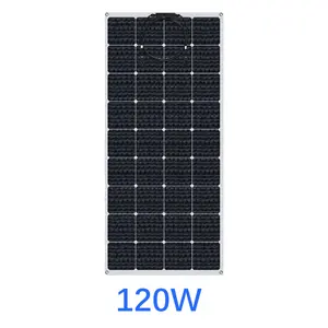 가정용 RV 요트 보트 자동차 오프 그리드 애플리케이션을위한 120 와트 모노 셀 프로 급 유연한 태양 전지 패널