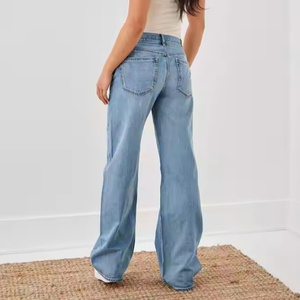 Nuevos Jeans de Mezclilla Ligera de Corte Recto, Estilo Boyfriend, Holgados, Casuales, de Algodón, de Cintura Alta, con Decoración Bordada - Product Image 4