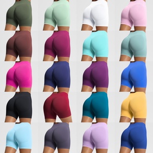 Nuovo corto a compressione rapida e asciutta Fitness Yoga a vita alta abbigliamento sportivo su misura pantaloncini da motociclista Fitness Yoga <span class=keywords><strong>pantaloni</strong></span> - Product Image 2