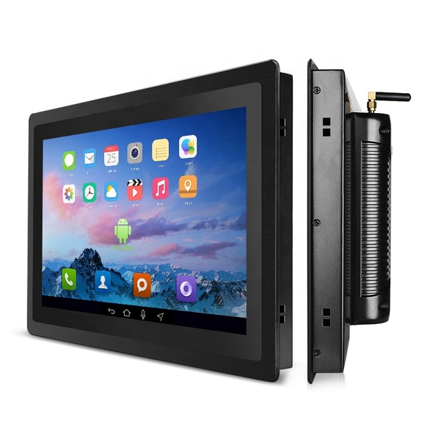 IP65 Waterproof Embedded HMI Panel PC Linux/Android/Ubuntu 10 Points Capacitive 10.4 12.1 Inch Industrial Touch Screen Computer