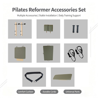 Reformer de Pilates en bois CONTRON, en érable et chêne, avec poignée intégrée, 2390x670mm, ensemble d'accessoires complet, écologique, durable, équipement de studio