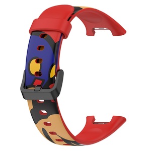 Pulsera deportiva Correa de <span class=keywords><strong>reloj</strong></span> de repuesto para Xiaomi Mi Band 7 Pro Correa de <span class=keywords><strong>reloj</strong></span> de silicona impresa colorida - Product Image 4
