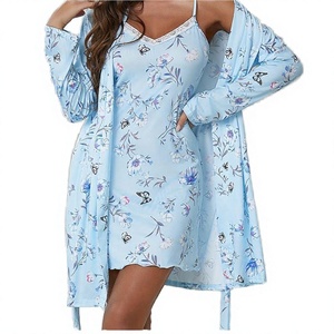 Female Sexy Printed V-neck <b>Camisole</b> Shorts Pajamas Comfortable Breathable Soft Summer Casual Elastic Waist Knitted Lace - Product Image 4