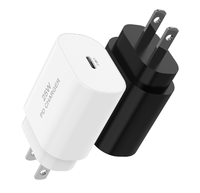 Adaptateur mural USB-C PD 3.0 à charge ultra rapide TT&C 25W, prise US, lot de 2 pour iPad, câble blanc non inclus, entrée 120V