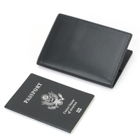 OEM Blanko Echtleder Reisepasshülle Familien-Reisepass-Mappe Herren-Geldbörse Maßgefertigte RFID-Reisepasshülle