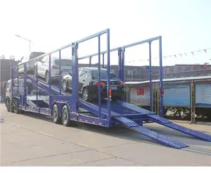 8 Kleinwagen Auto transporter Tandem 2 Achsen Fahrzeug transport Auto transporter LKW Sattel anhänger zu verkaufen