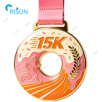 Médailles personnalisées pour marathon virtuel 15K, course amusante, course à pied, course de vitesse, médailles de finisseur, médailles personnalisées pour course à pied 15K