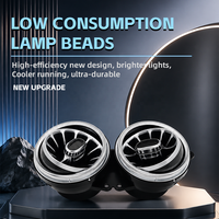 Décor intérieur de classe S, lumière ambiante multicolore pour la sortie d'air arrière en forme de turbine pour Mercedes-Benz W222 S350 S450