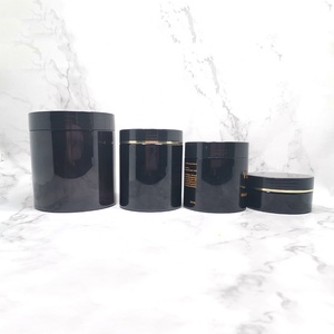 50ml 60ml 80ml 100ml 120ml 150ml 200ml 250ml 500ml Pet <b>Plastic</b> <b>Jars</b> Cosmetics 2 oz 4 oz 8oz Black <b>Plastic</b> <b>Jars</b> with Lids - Product Image 3