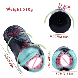 Masturbador Masculino Estilo Serpiente Mamba Negra 2025, Diseño Realista con Escamas, Copa de Masturbación de Silicona Suave para Hombres - Product Image 5