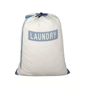 Wholesale Customized Promotional laundry bag backpack non woven hotel laundry bag with logo Eco-friendly Wash Drawstring Laun