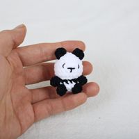 Porte-clés poupée au crochet fait main, adorable Capybara Koala Panda Lapin, jouet animal tricoté pour cadeau d'anniversaire, pendentif de sac à main, décoration DIY