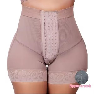 Fajas Moldeadoras Postquirúrgicas de Cintura Alta para Mujer, con Efecto Reloj de Arena, Levanta Glúteos y Cierre, Tipo Pantalón Corto BBL - Product Image 1