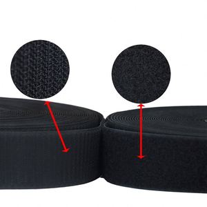 Cinta Adhesiva de Gancho y Bucle de Nylon 100% Ecológica, Lavable, Multifuncional, de 100mm, Adhesivo Fuerte de Una Cara, 25m/rollo, OEM, Venta al por Mayor Personalizada - Product Image 1
