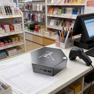 Mini PC Hôte 16 Go + 1 To pour la gestion de la classification des produits en papeterie et quincaillerie, la caisse enregistreuse et le comptage des stocks, classification facile - Product Image 2