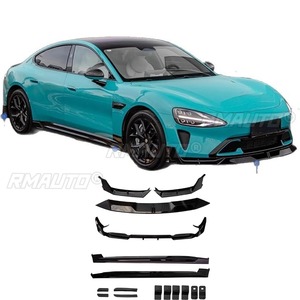 For Xiaomi SU7 Exterior Accessories <b>Car</b> Front Bumper Lip Splitter <b>Diffuser</b> Spoiler Bumper Guard Protector Bumper Apron Body Kit - Product Image 1