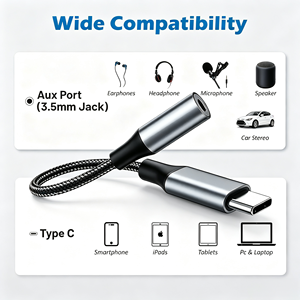 <span class=keywords><strong>Adaptador</strong></span> <span class=keywords><strong>de</strong></span> Audio USB a 3.5mm, Tipo C a Conector <span class=keywords><strong>Auxiliar</strong></span> <span class=keywords><strong>para</strong></span> Auriculares, Dongle DAC <span class=keywords><strong>de</strong></span> Audio <span class=keywords><strong>de</strong></span> Alta Fidelidad <span class=keywords><strong>de</strong></span> 16 bits y 48 kHz, Cable <span class=keywords><strong>Adaptador</strong></span> <span class=keywords><strong>para</strong></span> <span class=keywords><strong>iPhone</strong></span> - Product Image 6