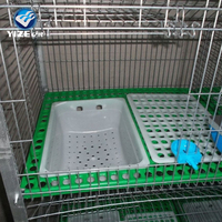 Cage d'élevage de lapins pour ferme avicole, équipement d'élevage de lapins, cages à lapins YIZE en fil galvanisé 2.0-4.0 mm