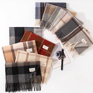 Automne hiver haut de gamme femmes Jacquard imprimé longue longueur châle Vintage Plaid laine transfrontalier châle arcs nouveau tout-match - Product Image 2