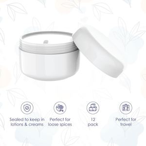 Pots cosmétiques en plastique PP à double paroi de 100 ml et 200 ml avec couvercle à vis, couleur personnalisée, pour crème visage et corps, beurre corporel, gommage, OEM disponible - Product Image 2